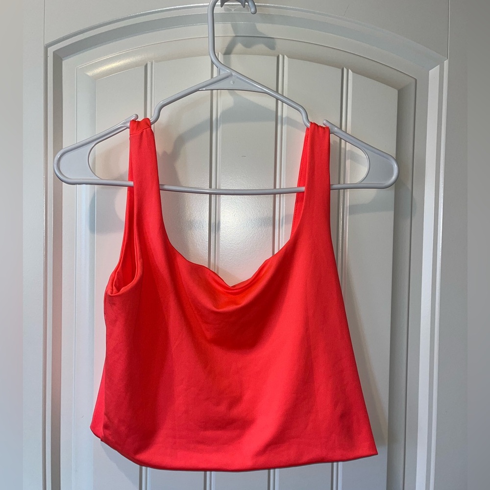 neon pink workout tank